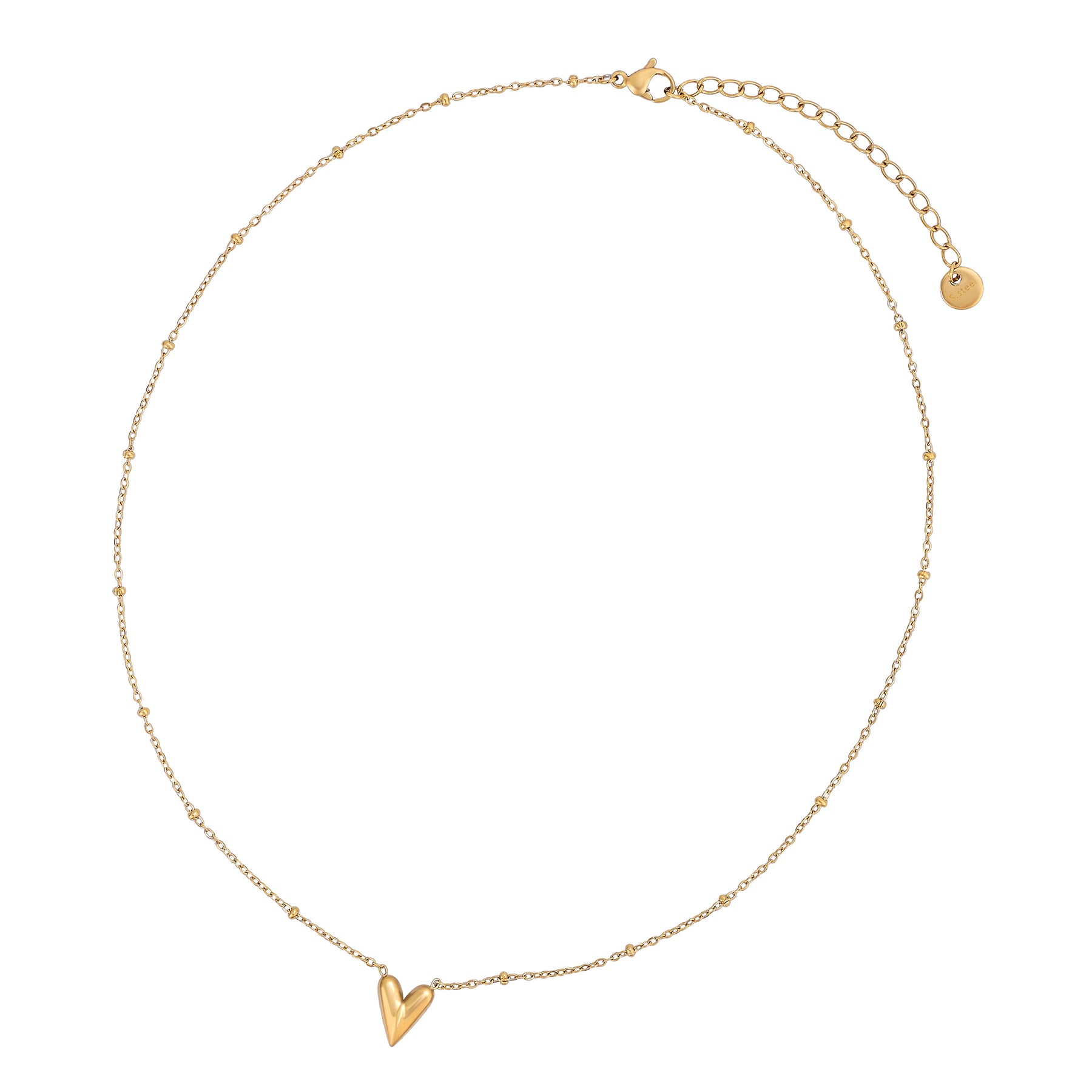 Elegant Gold Heart Necklace