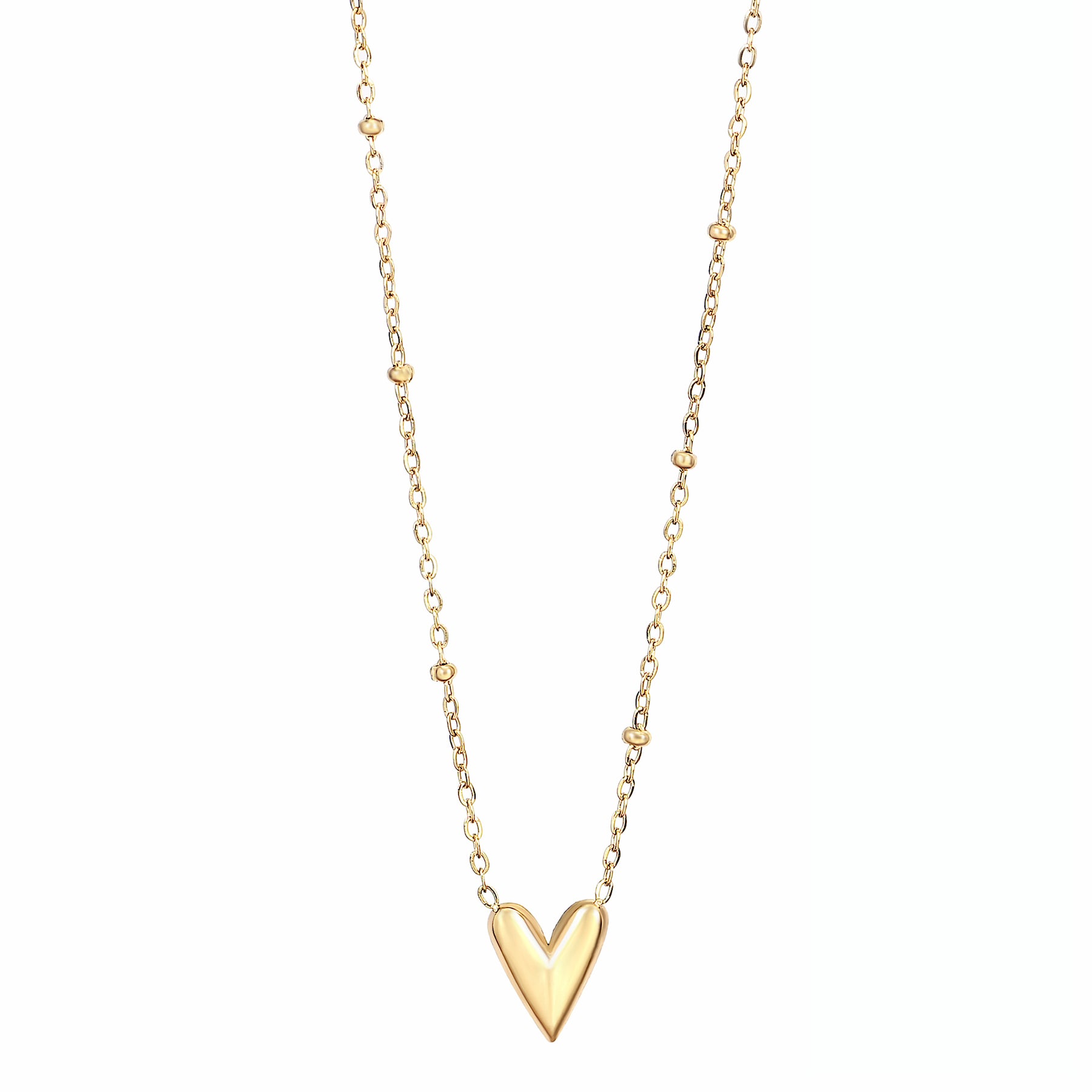 Elegant Gold Heart Necklace