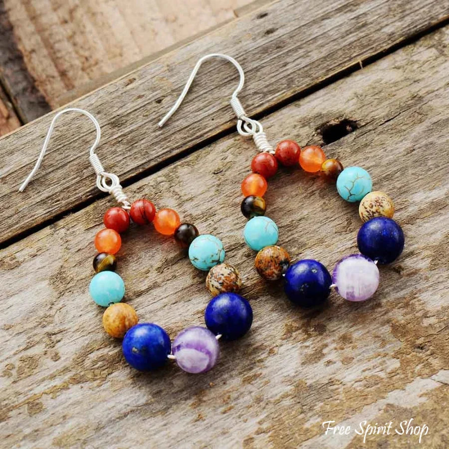 Rough stone earrings deals