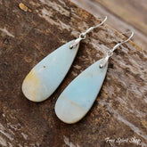 Natural Amazonite Stone Drop Earrings