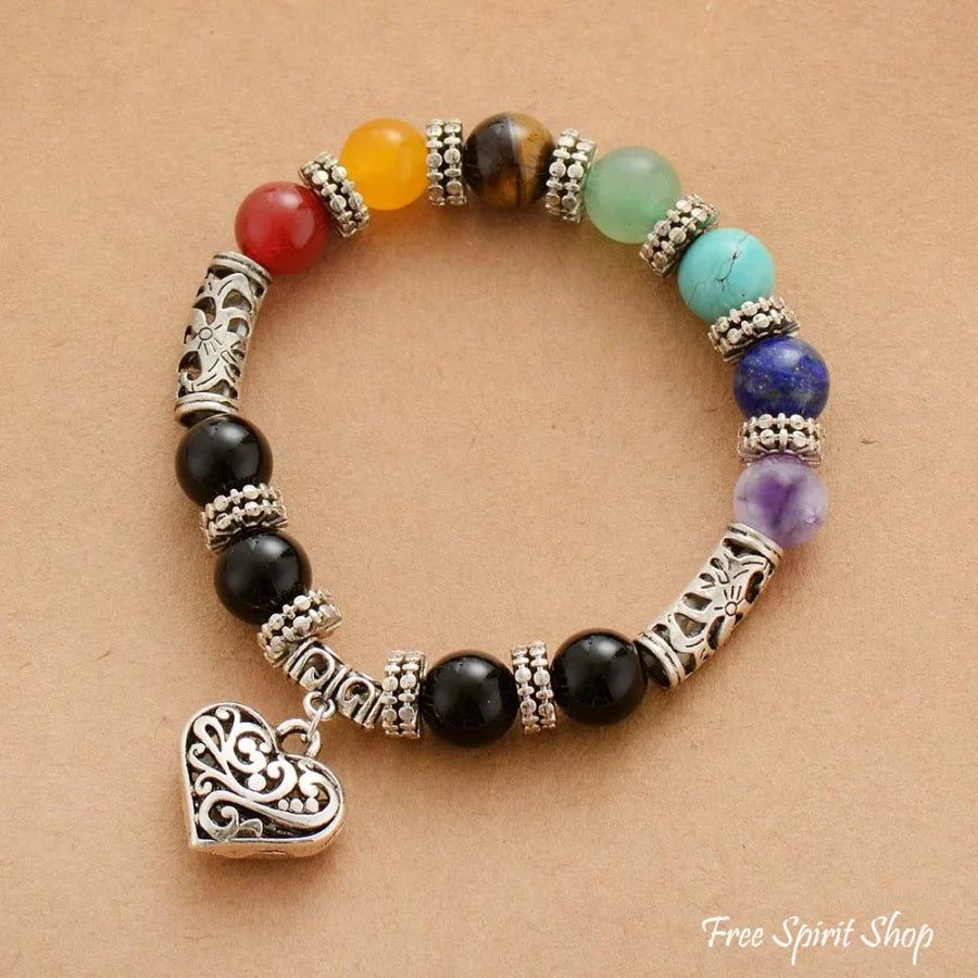 Seven chakra healing bracelet discount