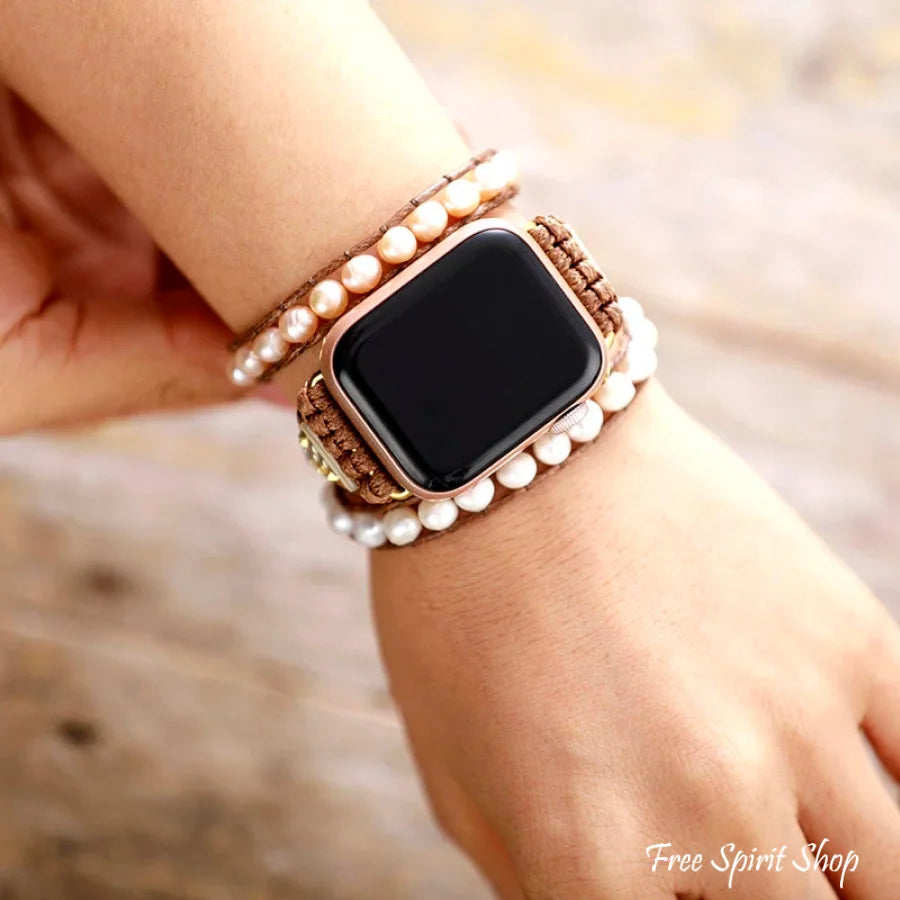 Natural Freshwater Pearl Apple Watch Band