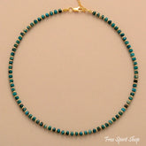 Natural Ocean Jasper Gemstone Choker Necklace