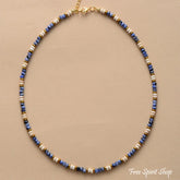 Natural Sodalite & Howlite Gemstone Bead Choker