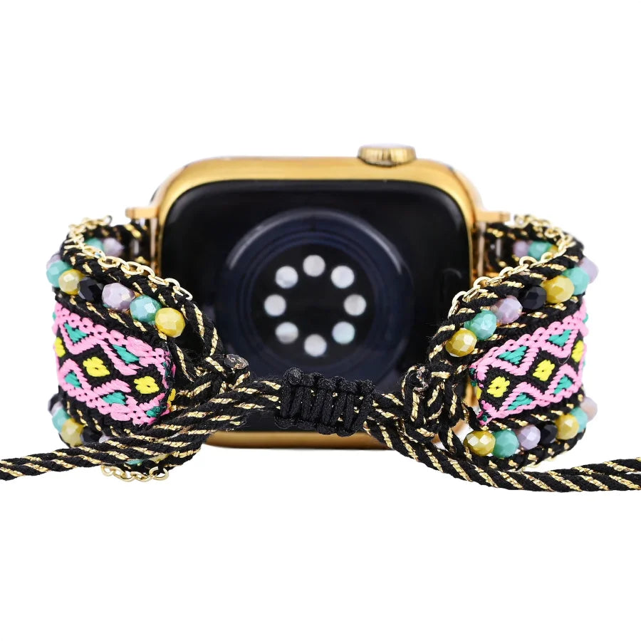 Aztec Dream Beaded Nylon Apple Watch Band