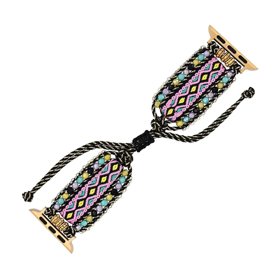 Aztec Dream Beaded Nylon Apple Watch Band