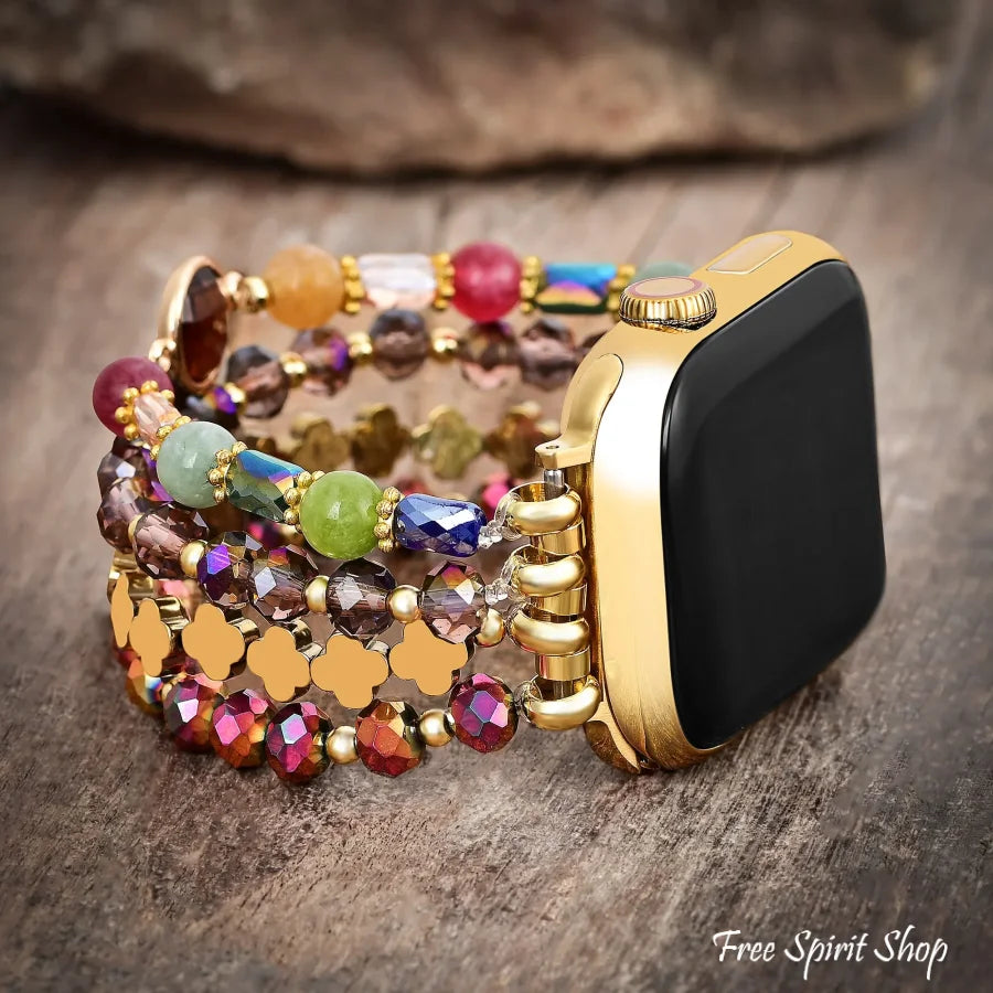 Multi-Color Boho Luxe Beaded Apple Watch Band