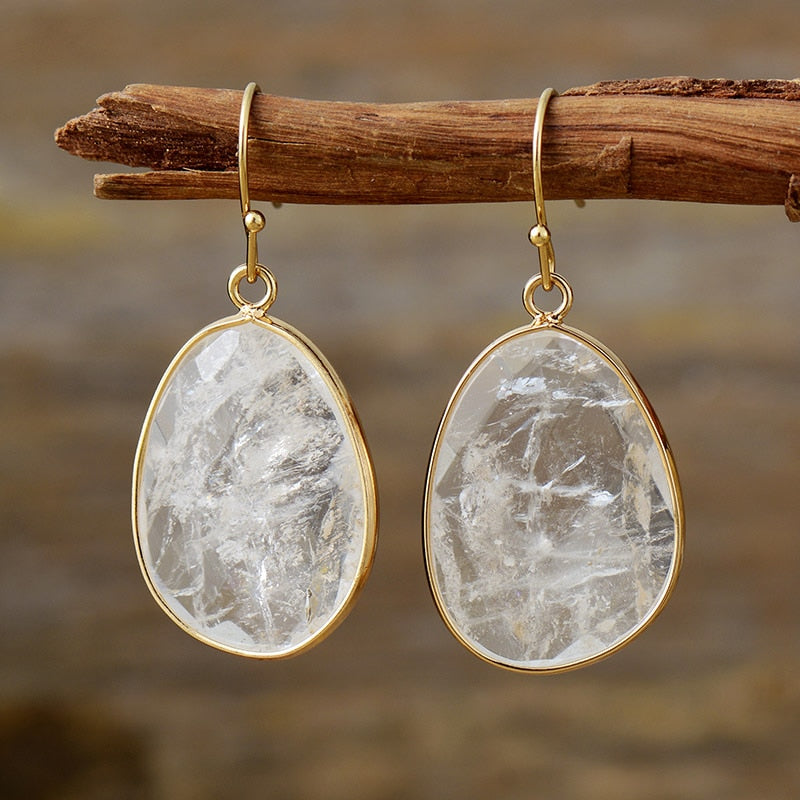 DROP CLEAR EARRINGS