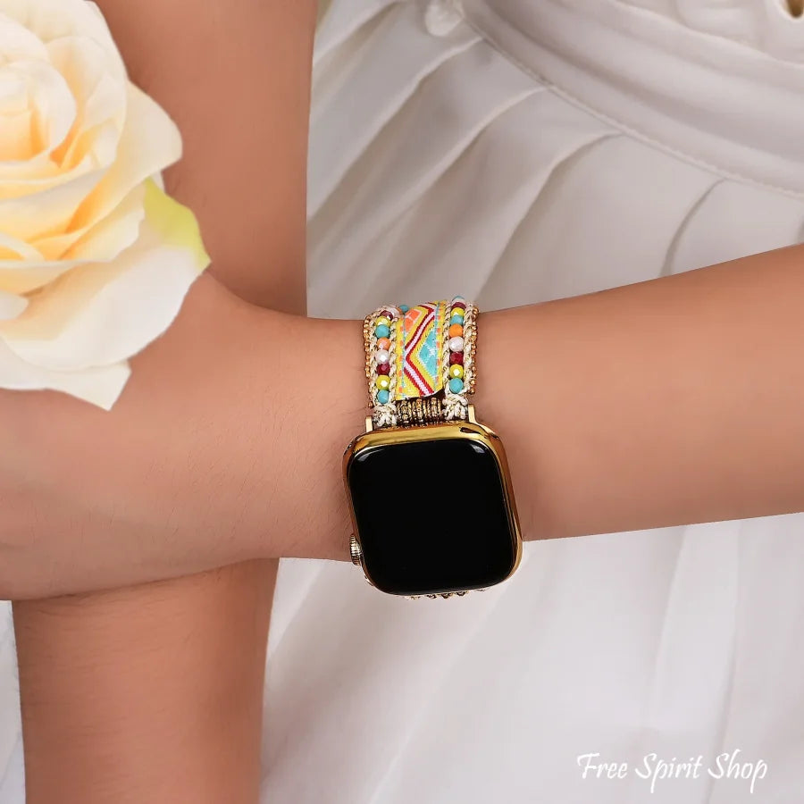 Boho Fiesta Braided Nylon Apple Watch Band