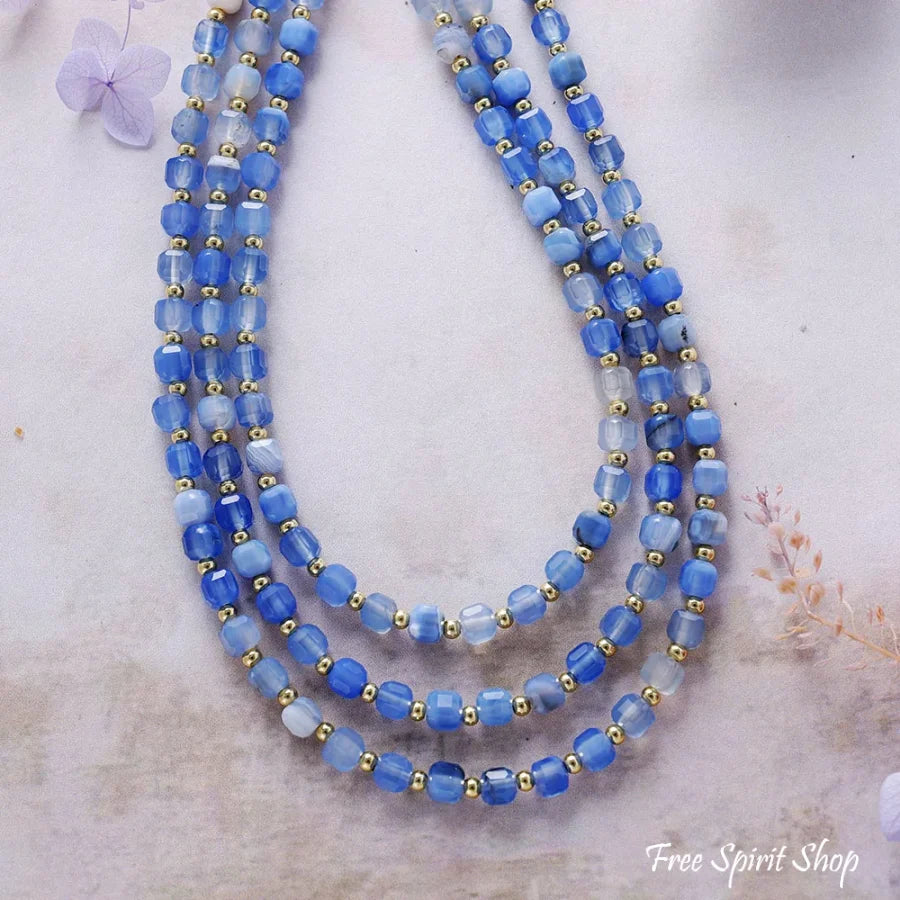 Turquoise Jade Beaded Multi Strand Necklace Jade