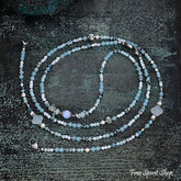 4-in-1 Natural Aquamarine & Agate Beaded Chain