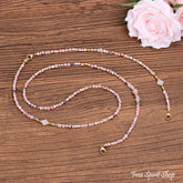 4-in-1 Natural Rose Quartz & Rhodonite Beaded Chain