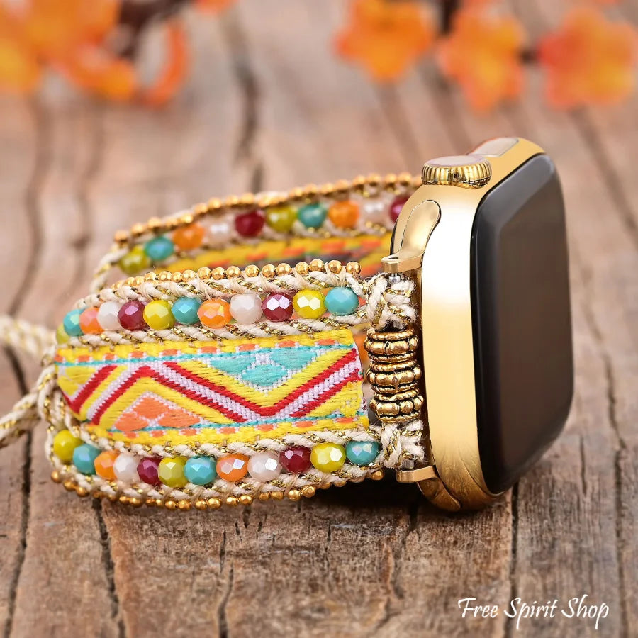 Boho Fiesta Braided Nylon Apple Watch Band