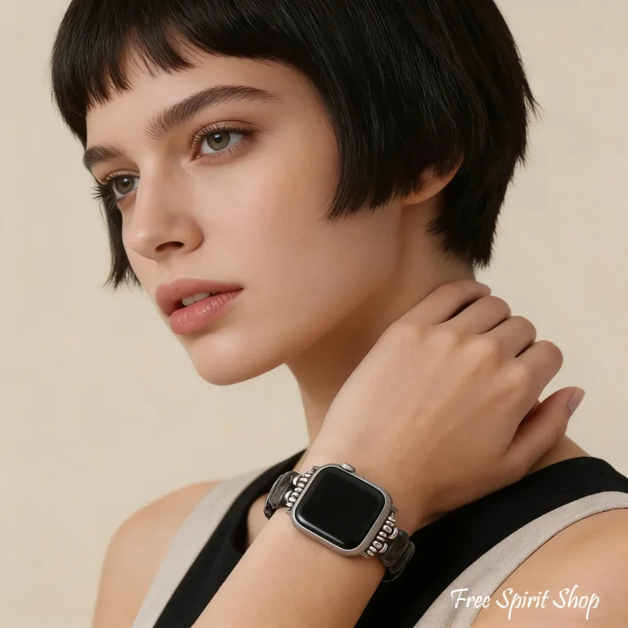 Natural Pyrite Apple Watch Band
