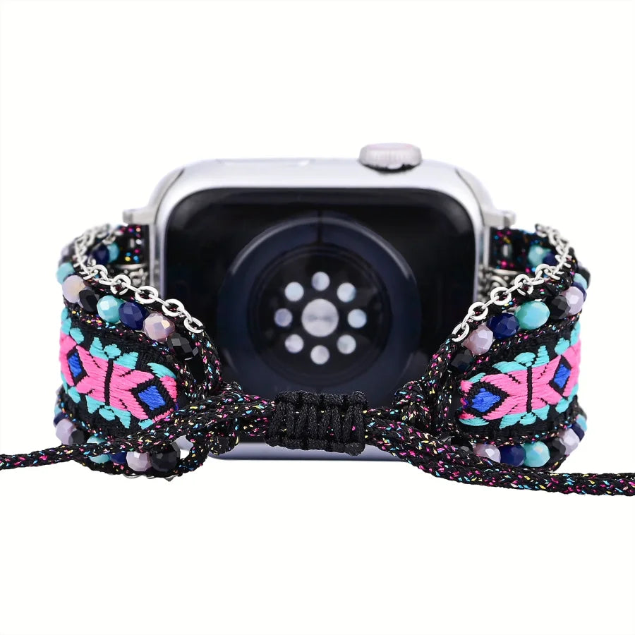 Mystic Night Gemstone Nylon Apple Watch Band