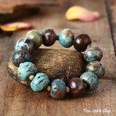 Big Jasper Stone Bead Bracelet - Free Spirit Shop
