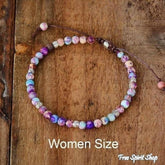 Handmade Purple Jasper Stone Adjustable Bracelet - Free Spirit Shop