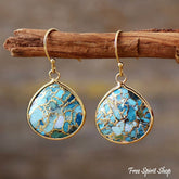 Handmade Turquoise Jasper Earrings - Free Spirit Shop