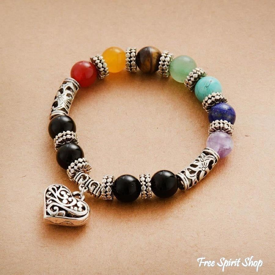 Natural 7 Chakra Healing Love Bracelet - Free Spirit Shop