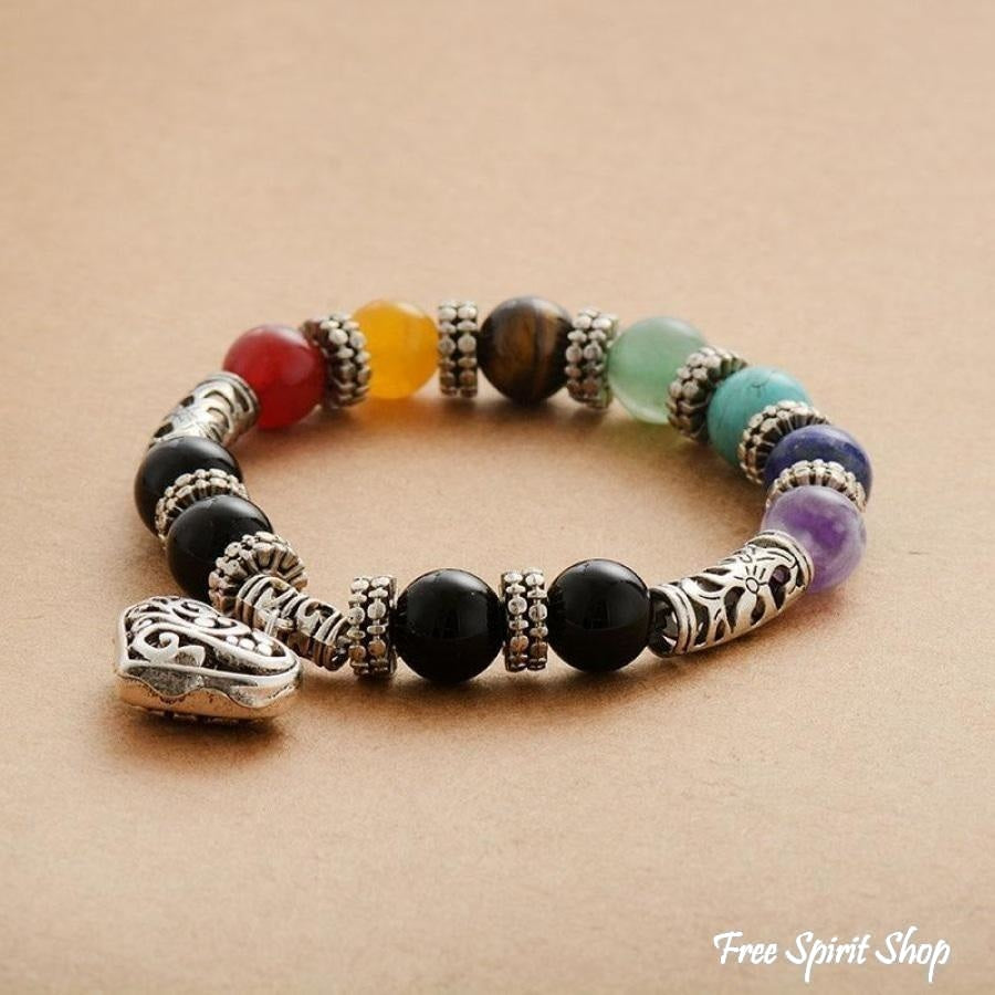 Natural 7 Chakra Healing Love Bracelet - Free Spirit Shop