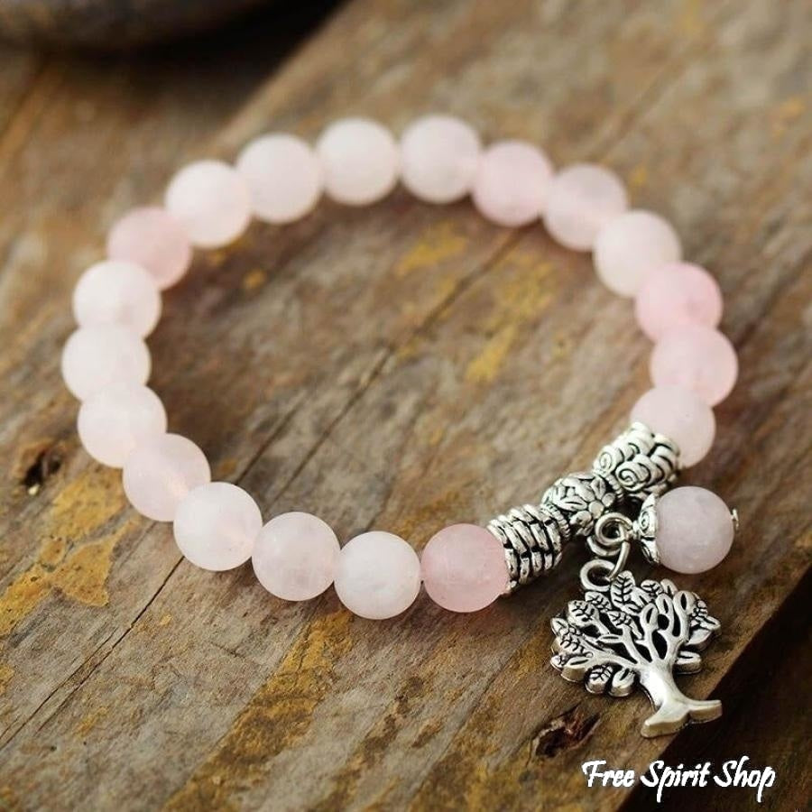 Natural Amazonite Tree Of Life Bead Bracelet - Free Spirit Shop