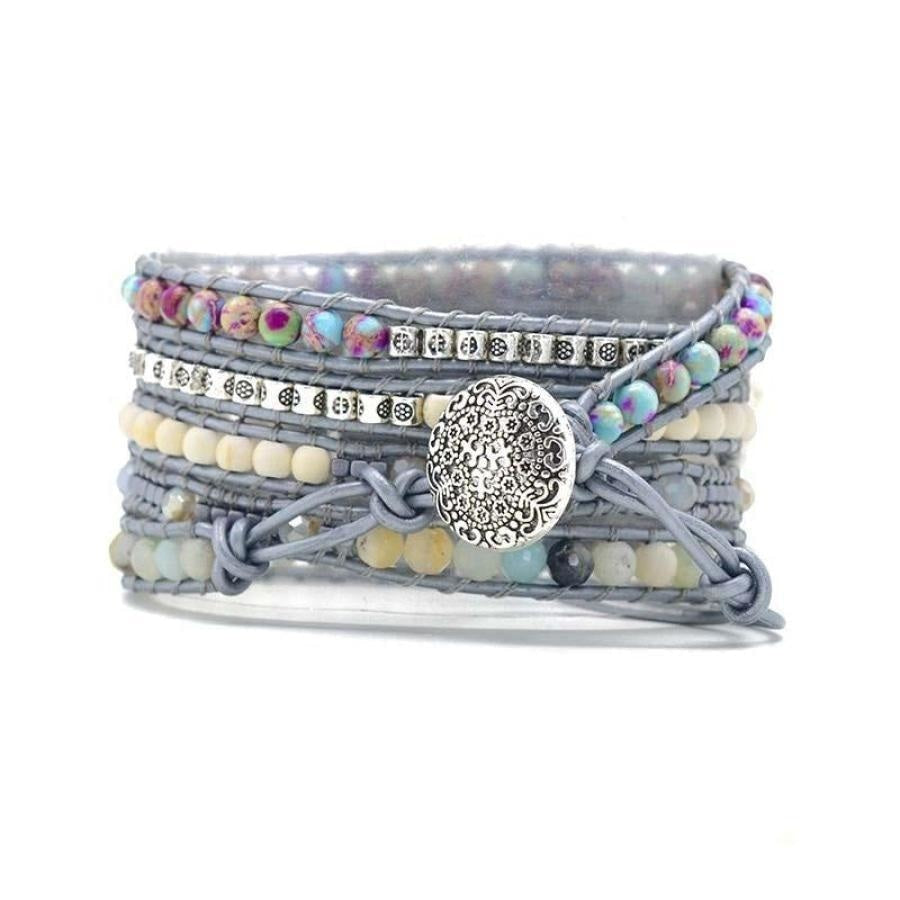 Natural Jasper & Amazonite Apple Watch Band - Free Spirit Shop