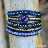 Natural Sodalite Magic Blue Wrap Bracelet - Free Spirit Shop