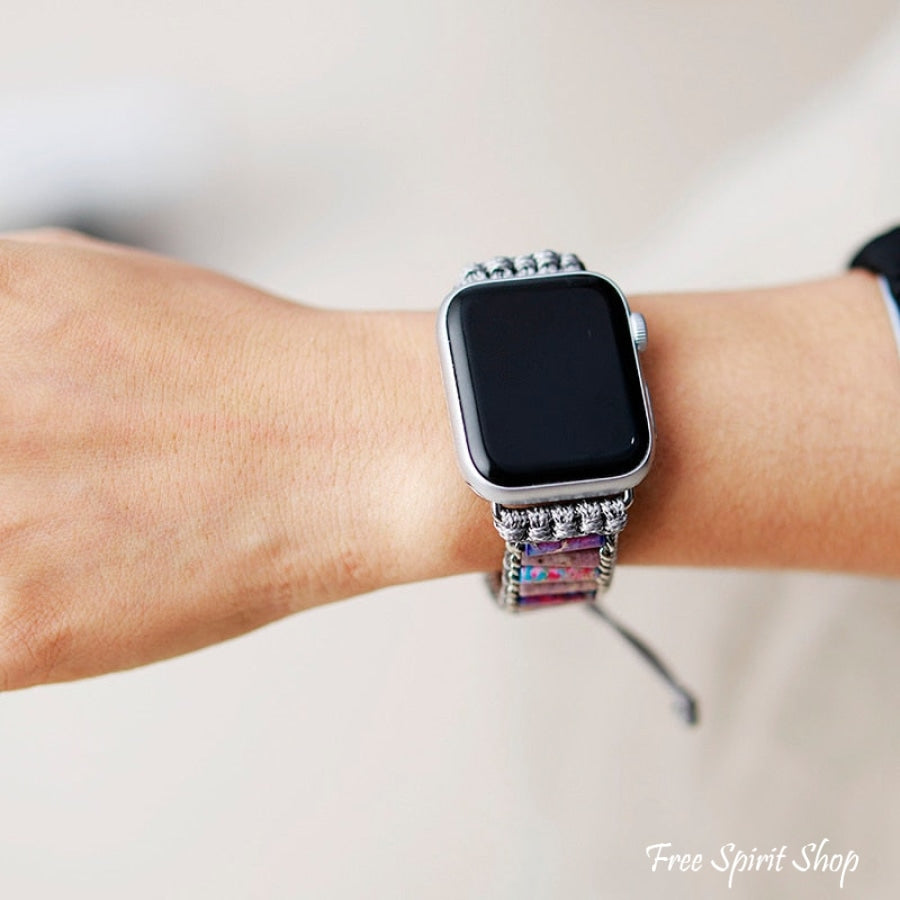 Purple Jasper Apple Watch Band - Free Spirit Shop