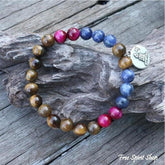 108 Tiger Eye & Sodalite Mala Bead Necklace / Bracelet - Free Spirit Shop