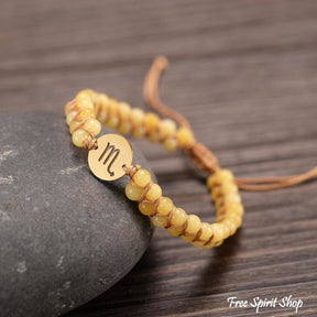 12 Zodiac Sign & Birthstone Charm Bracelets - Free Spirit Shop