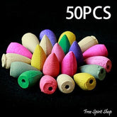 50 Natural Back-flow Incense Cones - Free Spirit Shop