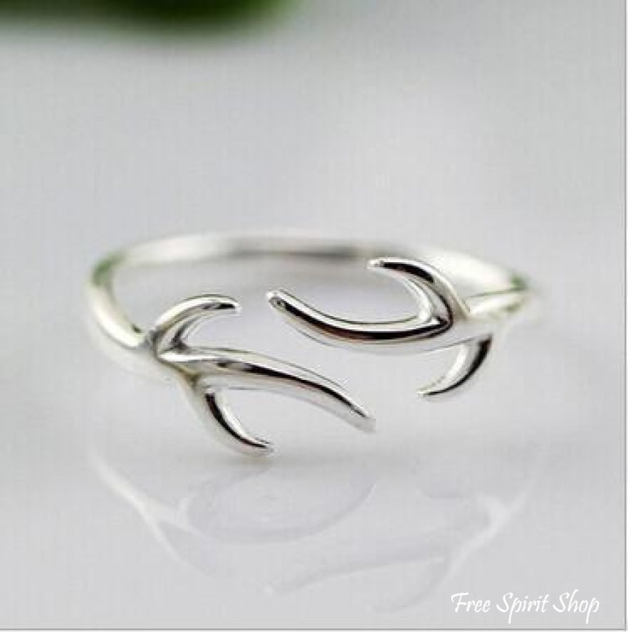 925 Silver Antler Ring - Free Spirit Shop