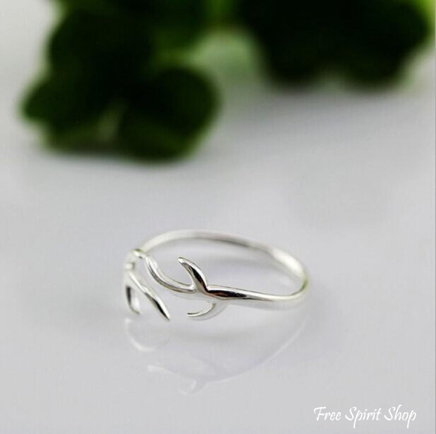 925 Silver Antler Ring - Free Spirit Shop