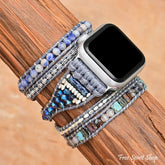 Blue Sodalite & Mixed Beads Apple Watch Band - Free Spirit Shop