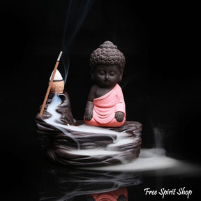 Buddha On The Mountain Incense Burner - 3 Colours - Free Spirit Shop