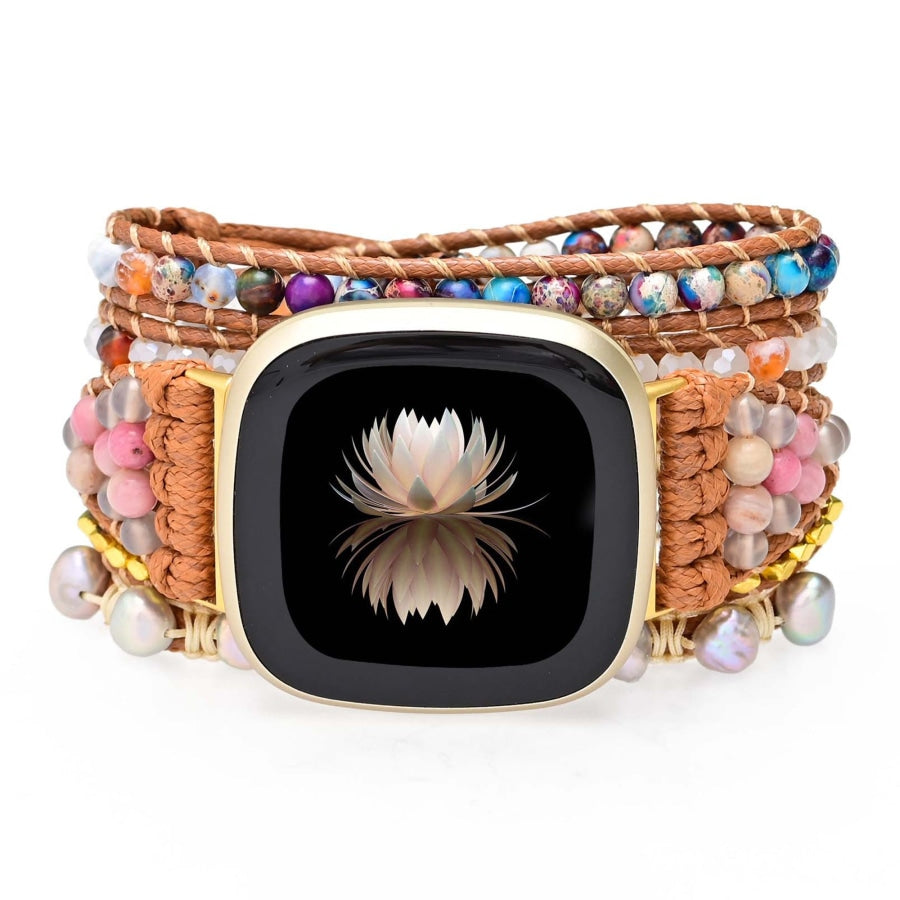 Freshwater Pearl & Mixed Bead Fitbit Watch Band - Free Spirit Shop