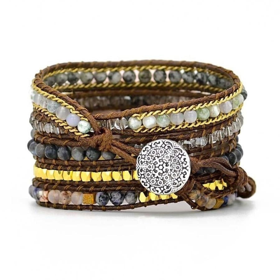 Google Pixel Watch Strap With Natural Labradorite Beads - Free Spirit Shop