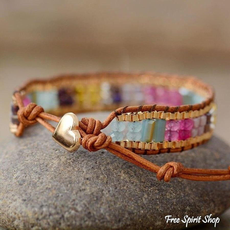 Handmade Multi-color Beaded Wrap Bracelet - Free Spirit Shop
