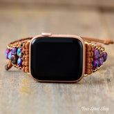Handmade Purple Jasper Apple Watch Band - Free Spirit Shop