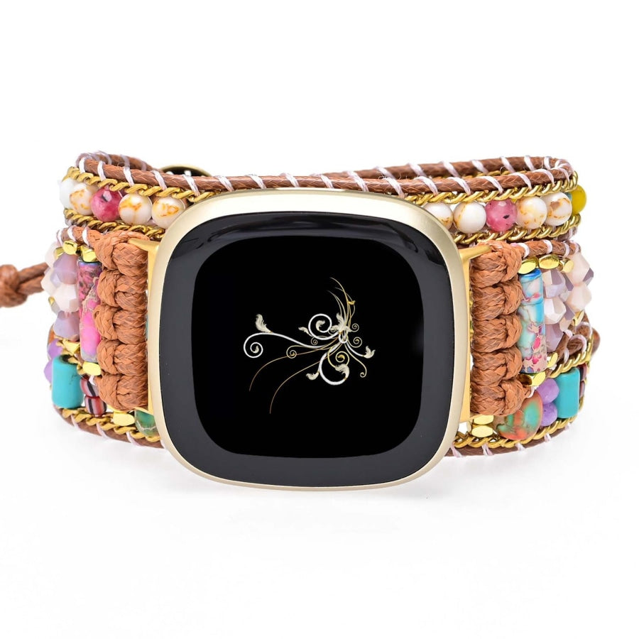 Multi-color Candy Bead Fitbit Watch Band - Free Spirit Shop