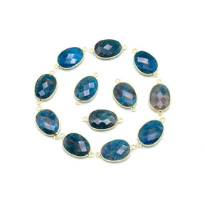Natural Blue Apatite Gemstone Wrap Bracelet - Free Spirit Shop