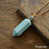 Natural Crystal Perfume Bottle Necklace - Free Spirit Shop