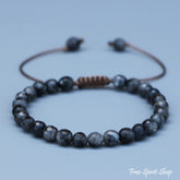 Natural Faceted Labradorite Shamballa Bracelet - Free Spirit Shop