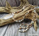 Natural Jasper & Clear Quartz Necklace - Free Spirit Shop