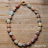 Natural Kind Jasper Gemstone Choker - Free Spirit Shop