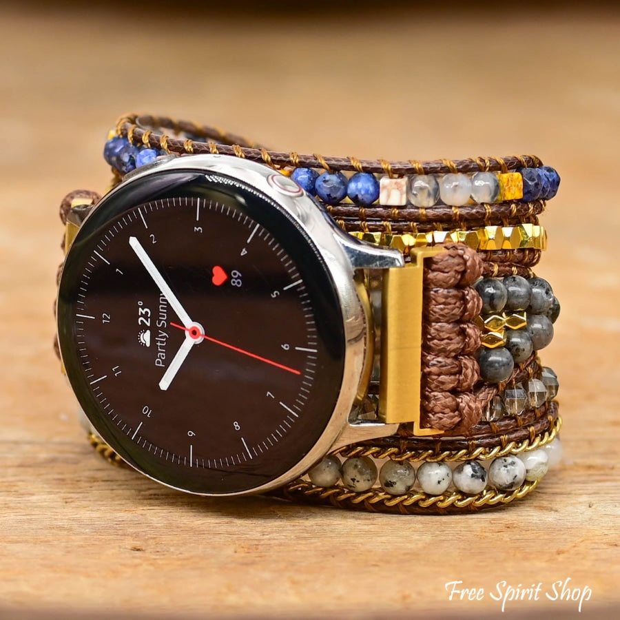 Natural Labradorite Samsung Watch Band - Free Spirit Shop