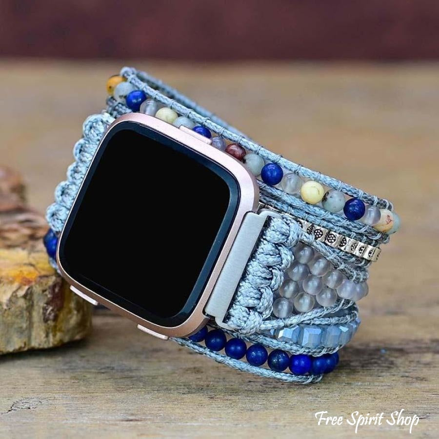 Natural Lapis Lazuli Fitbit Versa Watch Band - Free Spirit Shop