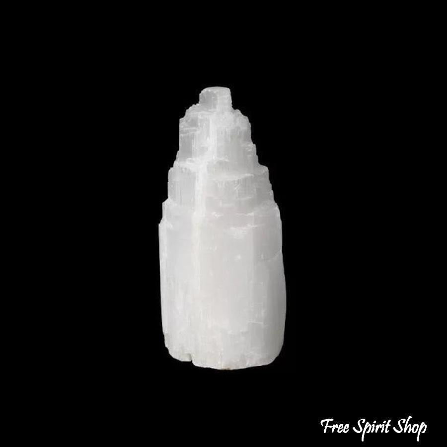 Natural Selenite Crystal Tower Lamp - Free Spirit Shop