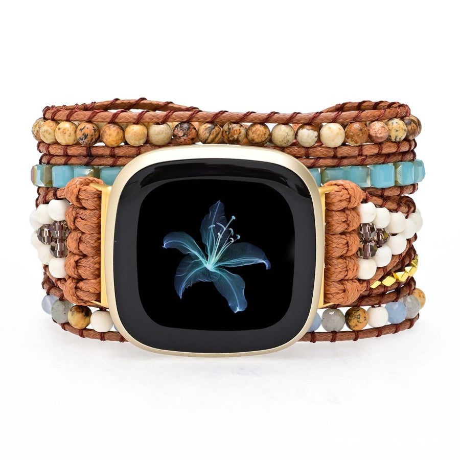 Ocean Jasper Beaded Fitbit Watch Band - Free Spirit Shop