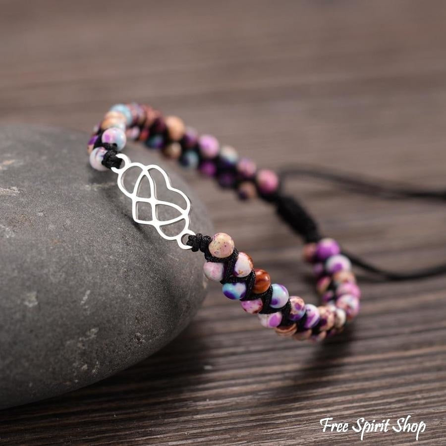 Purple store jasper bracelet